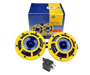 HELLA Sharptone 12V High Tone/Low Tone Twin Horn Kit with Yellow Protective Grill H31000001 Review